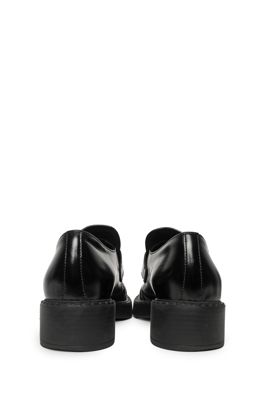 Prada Size 38 Chocolate Brushed Leather Loafers