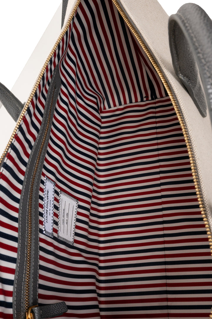 Thom Browne Medium Canvas Tote