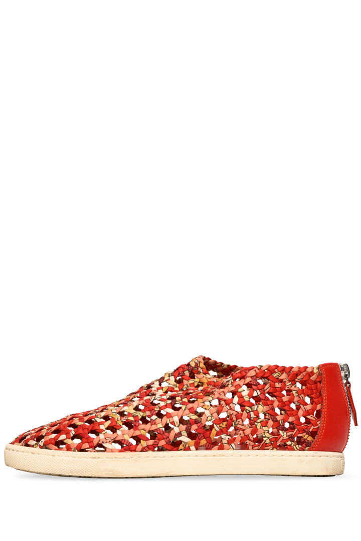 Hermes Size 36.5 Woven Fabric & Leather Oxygene Sneaker
