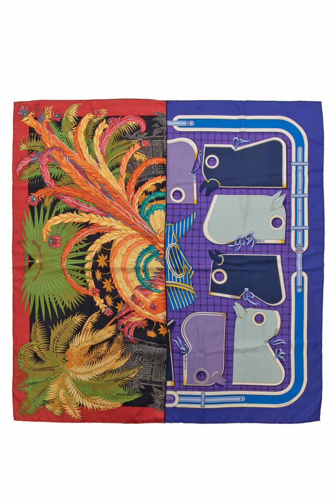 Hermes Mythiques Phoenix Print Silk Square Scarf