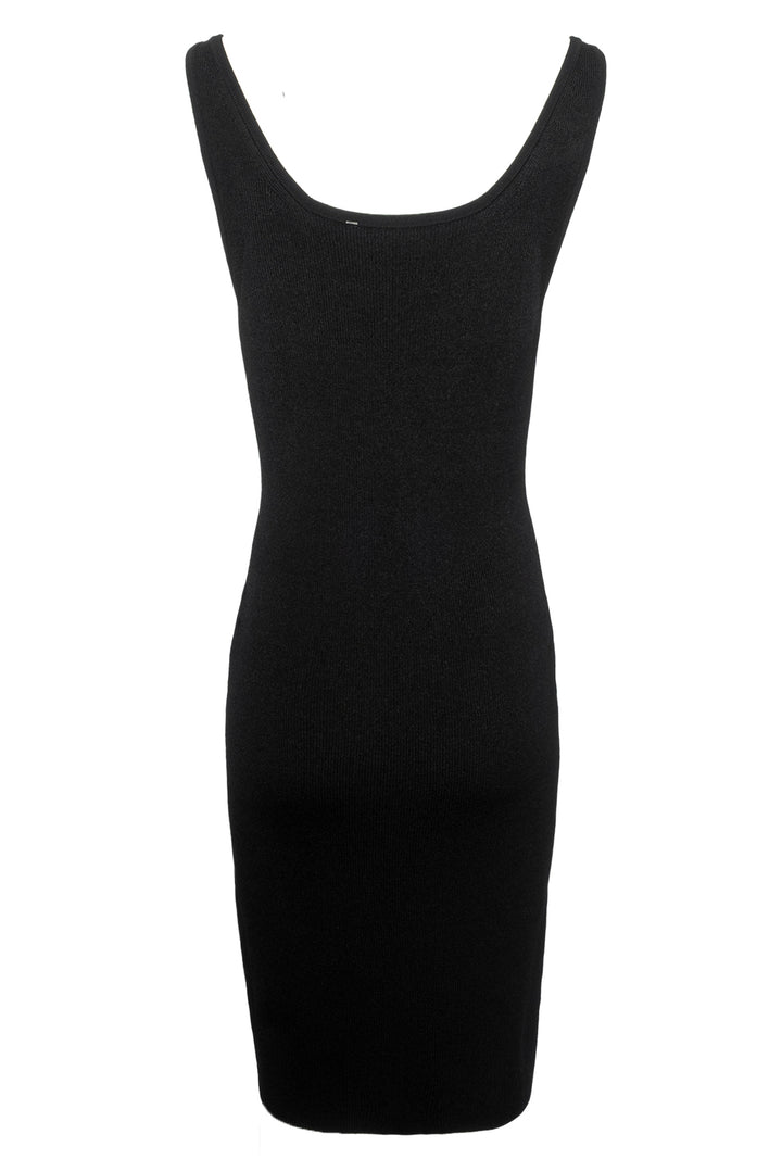 Versace Size 44 V Allover Jacquard Knit Fitted Mini Dress