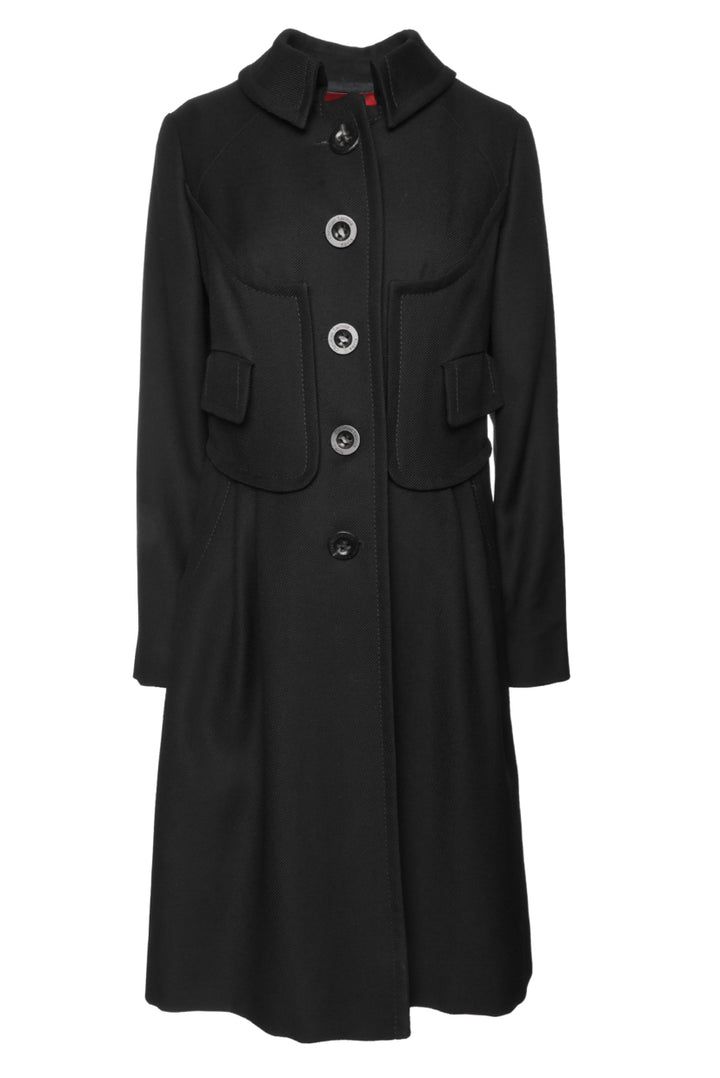 Christian Lacroix Size 10 Wool Trench Coat