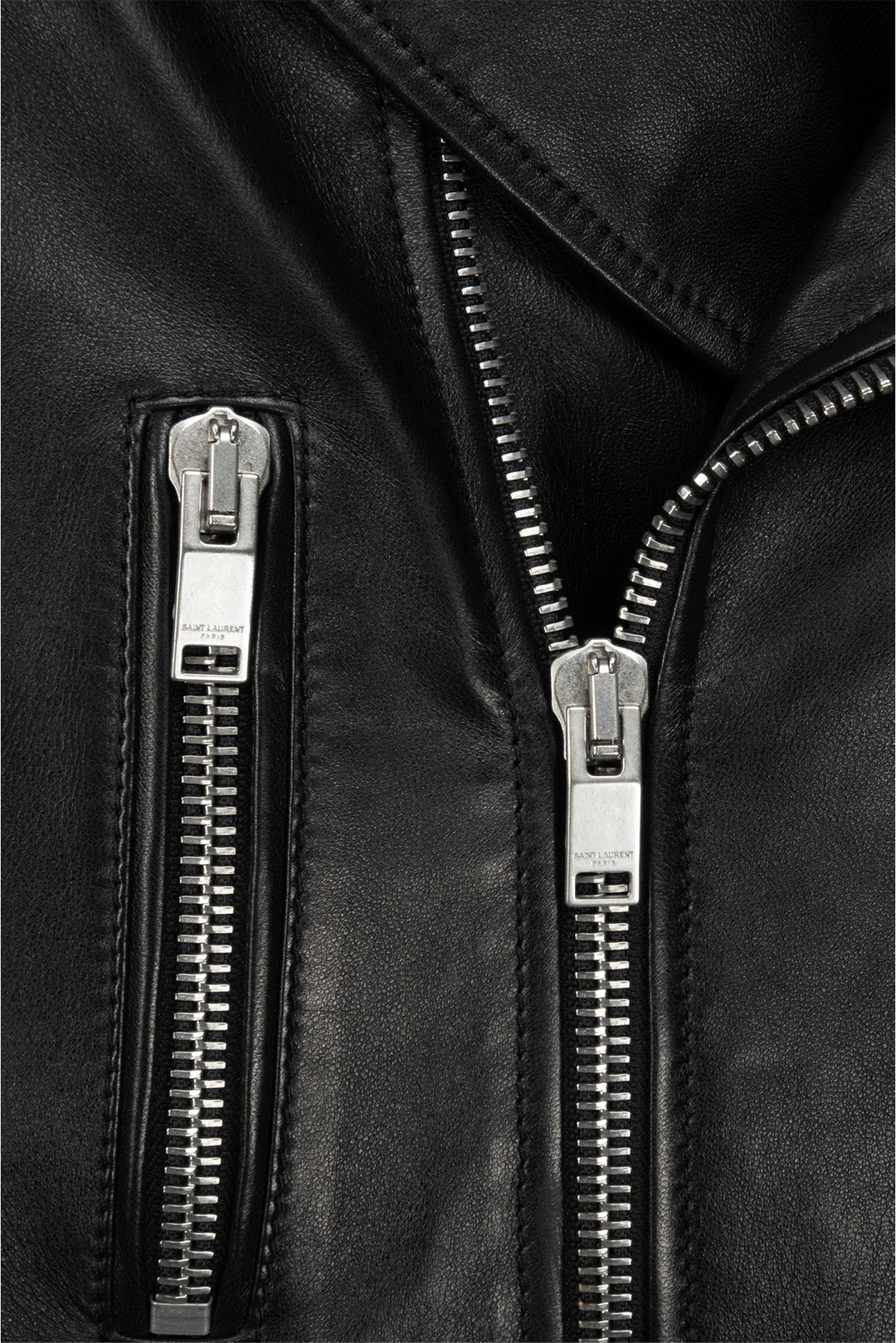 Saint Laurent Size 36 2016 Lamb Leather Moto Jacket