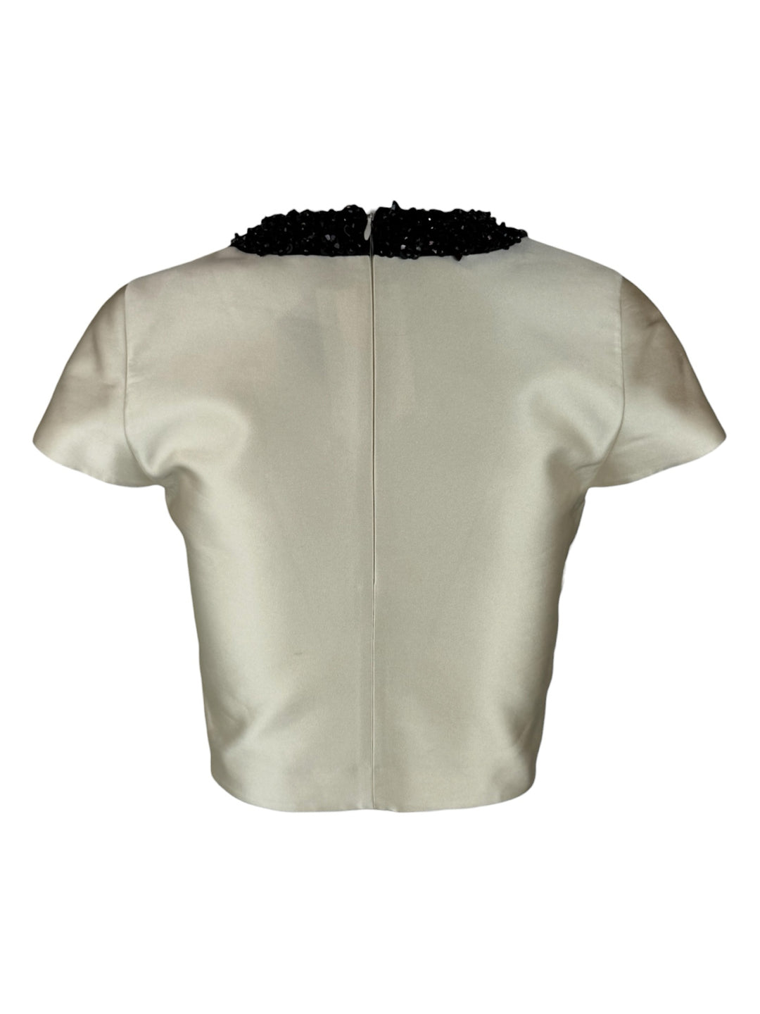 3.1 Phillip Lim Size 2 Embellished Collar Crop Wrap Top