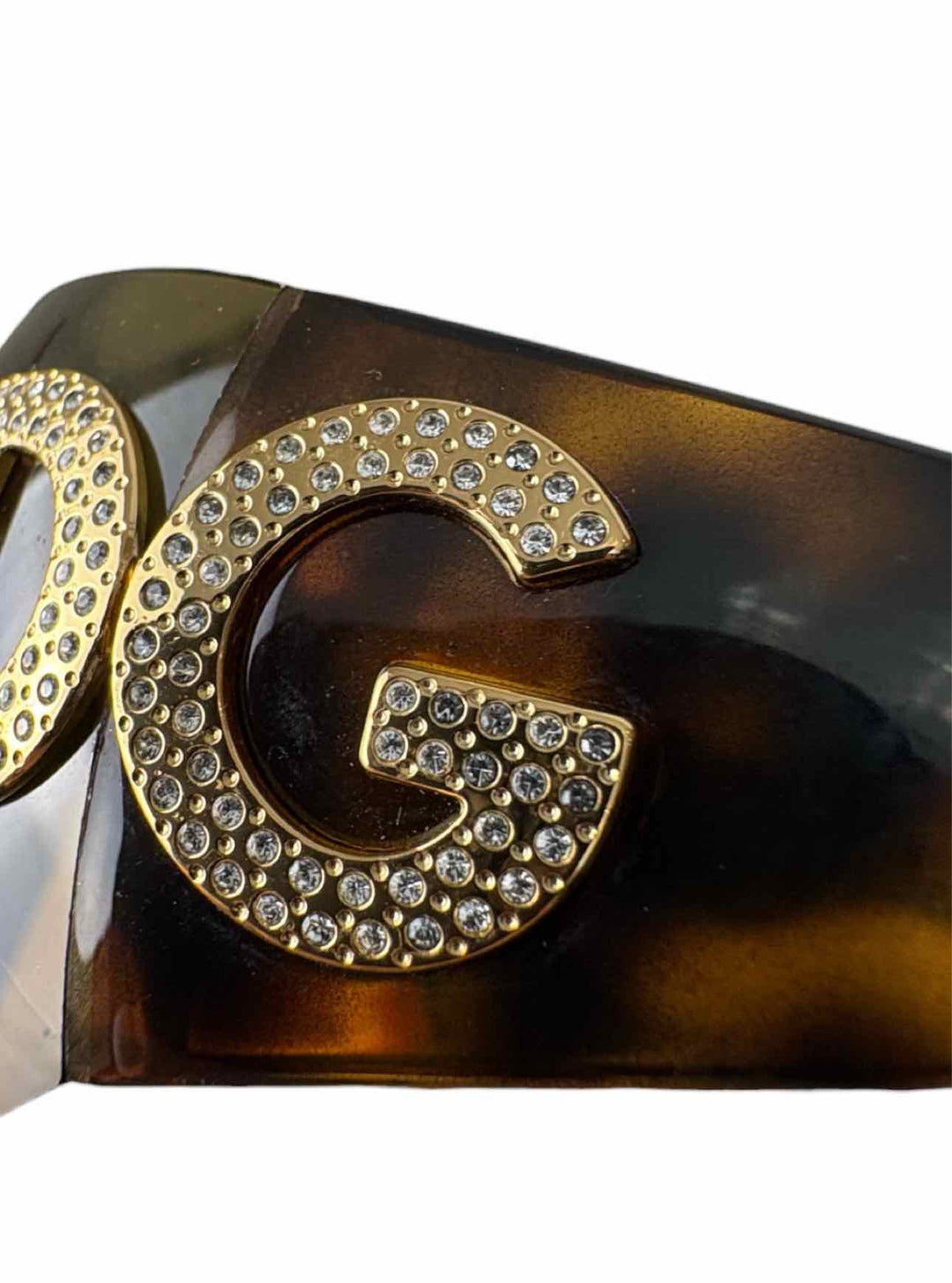 Dolce & Gabbana Crystal Logo Shield Sunglasses Eyewear