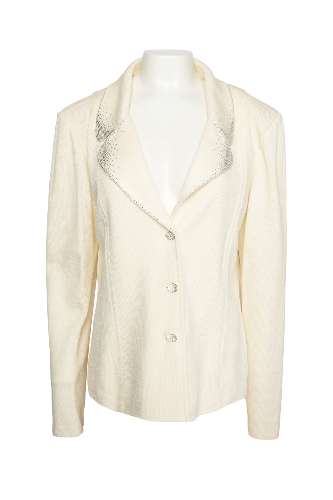 St John Collection Size 16 Rhinestone-Embellished Knit Blazer