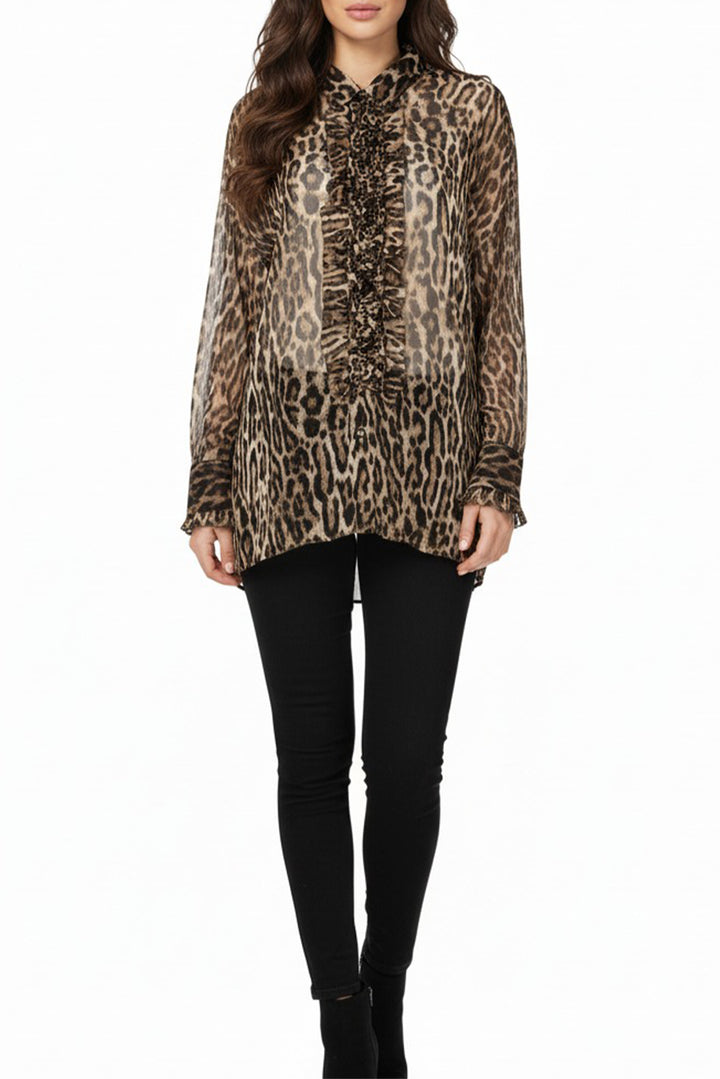 R13 Size M Drop Neck Tuxedo Shirt