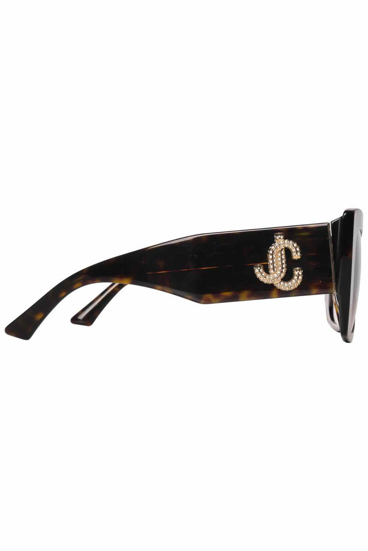 Jimmy Choo Juliana Brown Havana Square Sunglasses