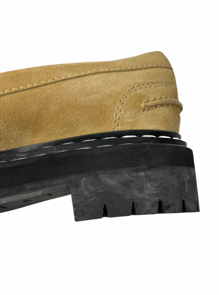 Proenza Schouler Size 38.5 Suede Lug Sole Loafers