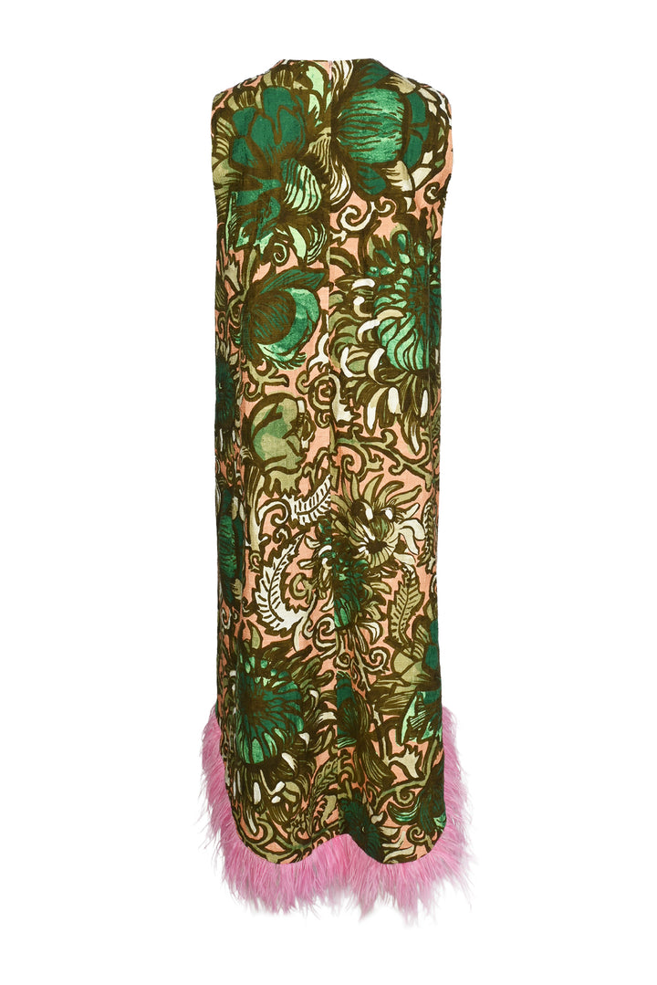 La Double J Size M Feather-Trimmed La Scala High Dress