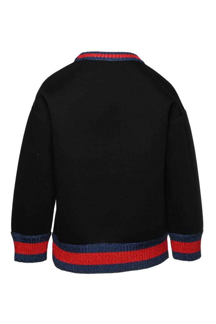 Gucci Size S Neoprene Heart Arrow Sweatshirt