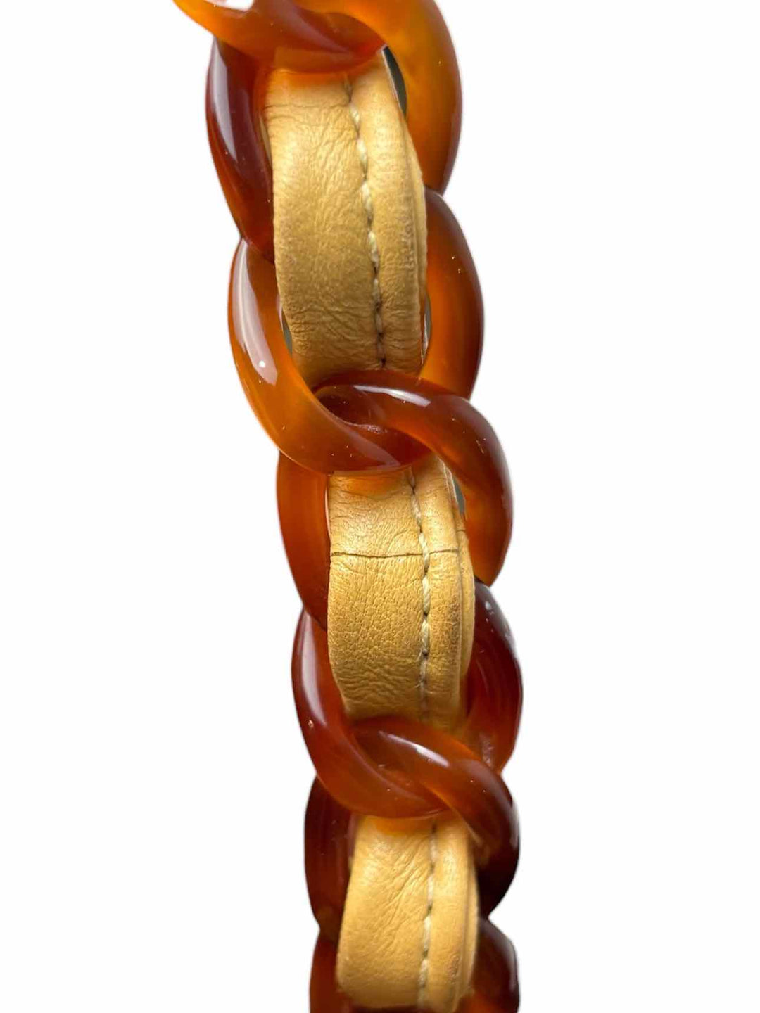 Chanel Small Resin Chain Leather Flap Purse