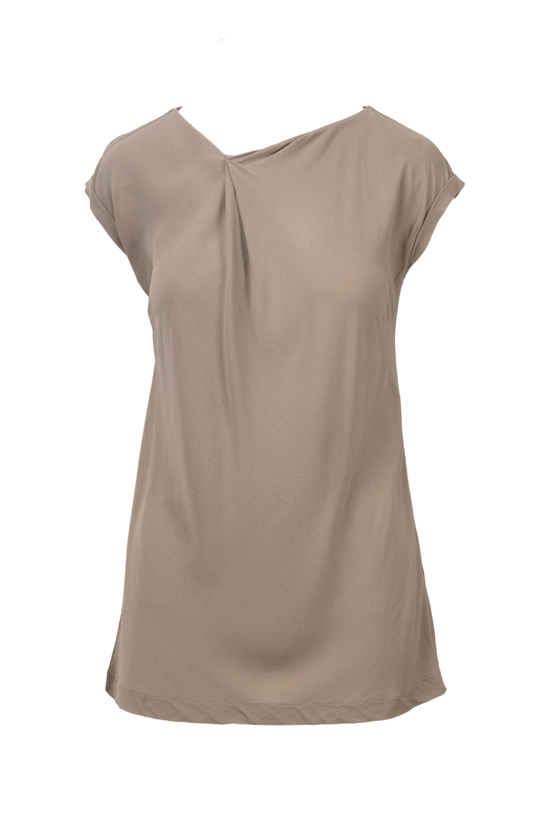 Brunello Cucinelli Size S Monili Trim Ruched Tops