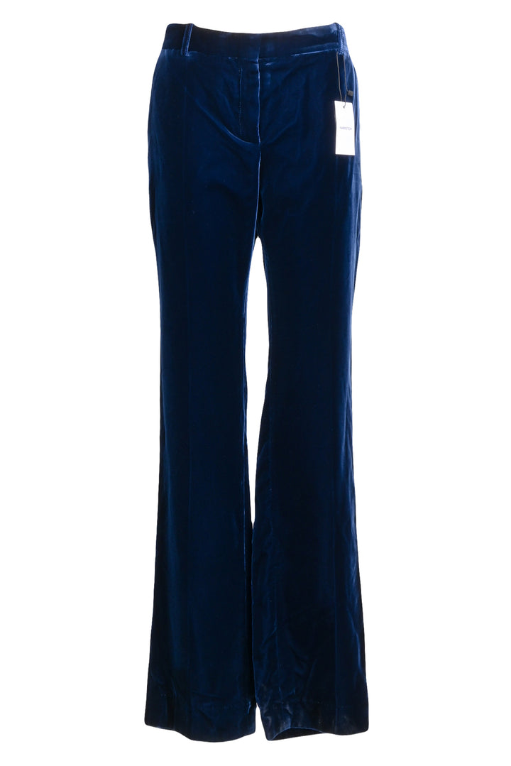 Nina Ricci Size 42 Fluid Velvet Straight Pants