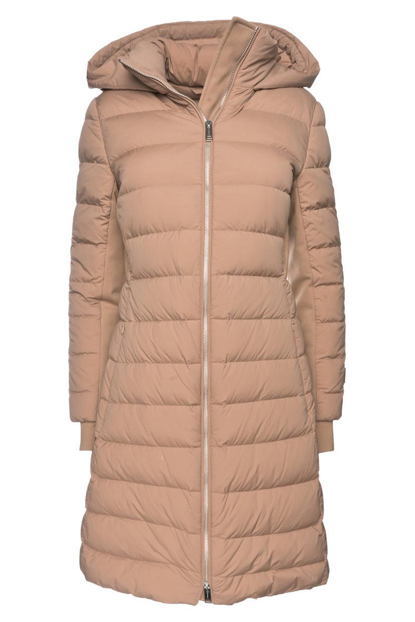 Burberry Size S Down Hooded Long Puffer Coat