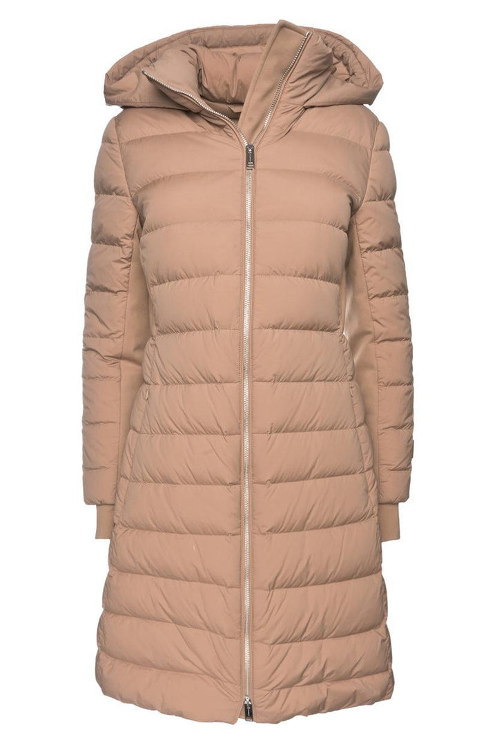Burberry Size S Down Hooded Long Puffer Coat