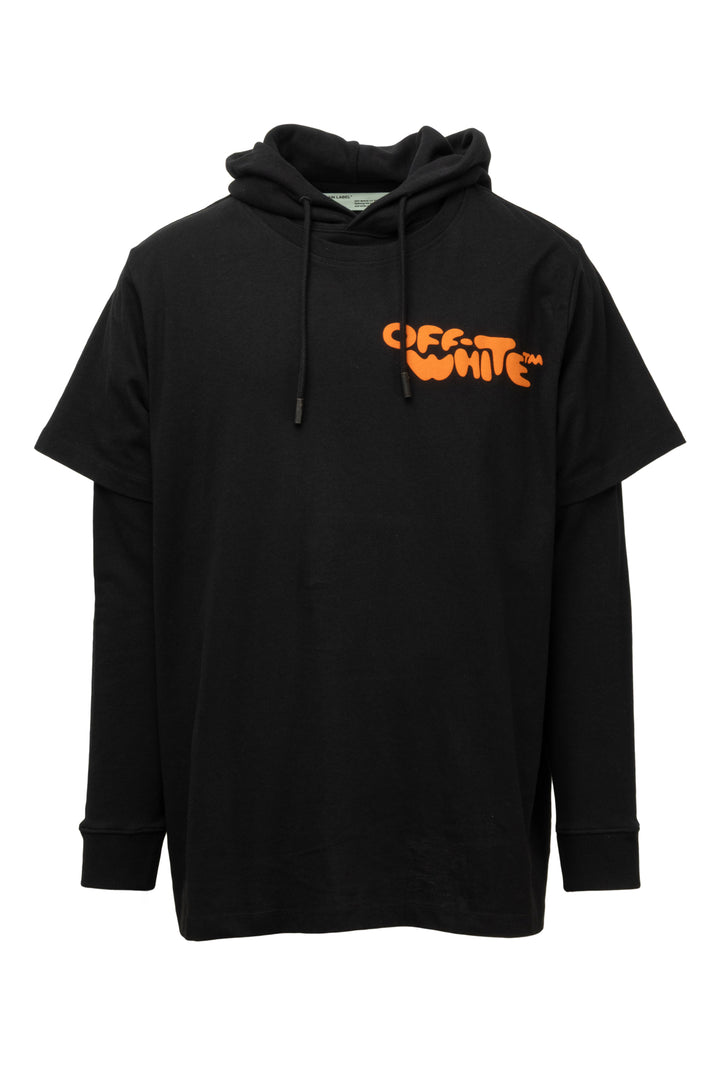 OFF-WHITE Size M Men's Bubble Font T-shirt Hoodie