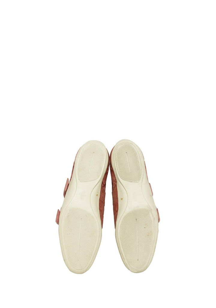 Gucci Size 40 Suede Monogram Sneakers