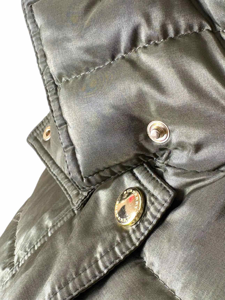 Burberry London Size 8 Quilted Poly Down Filled Coat
