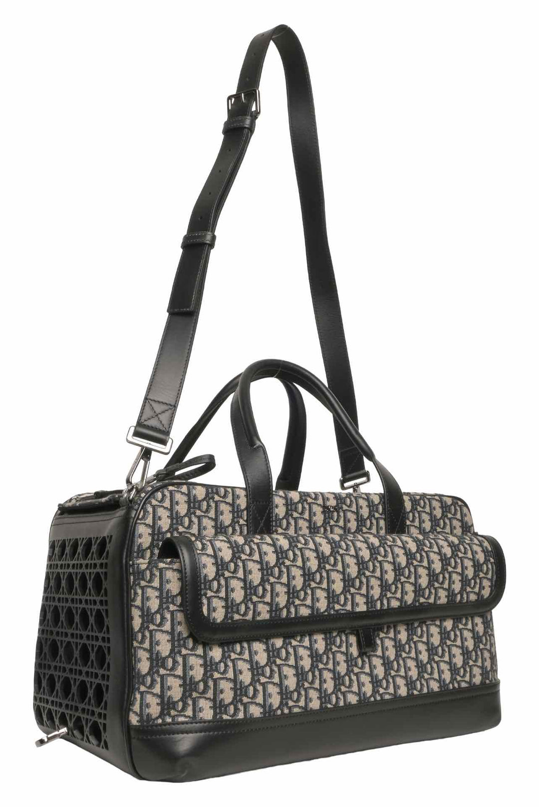 Dior Oblique Jacquard Hit The Road Pet Carrier Tote