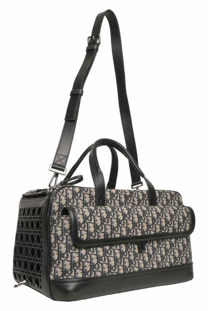 Dior Oblique Jacquard Hit The Road Pet Carrier Tote