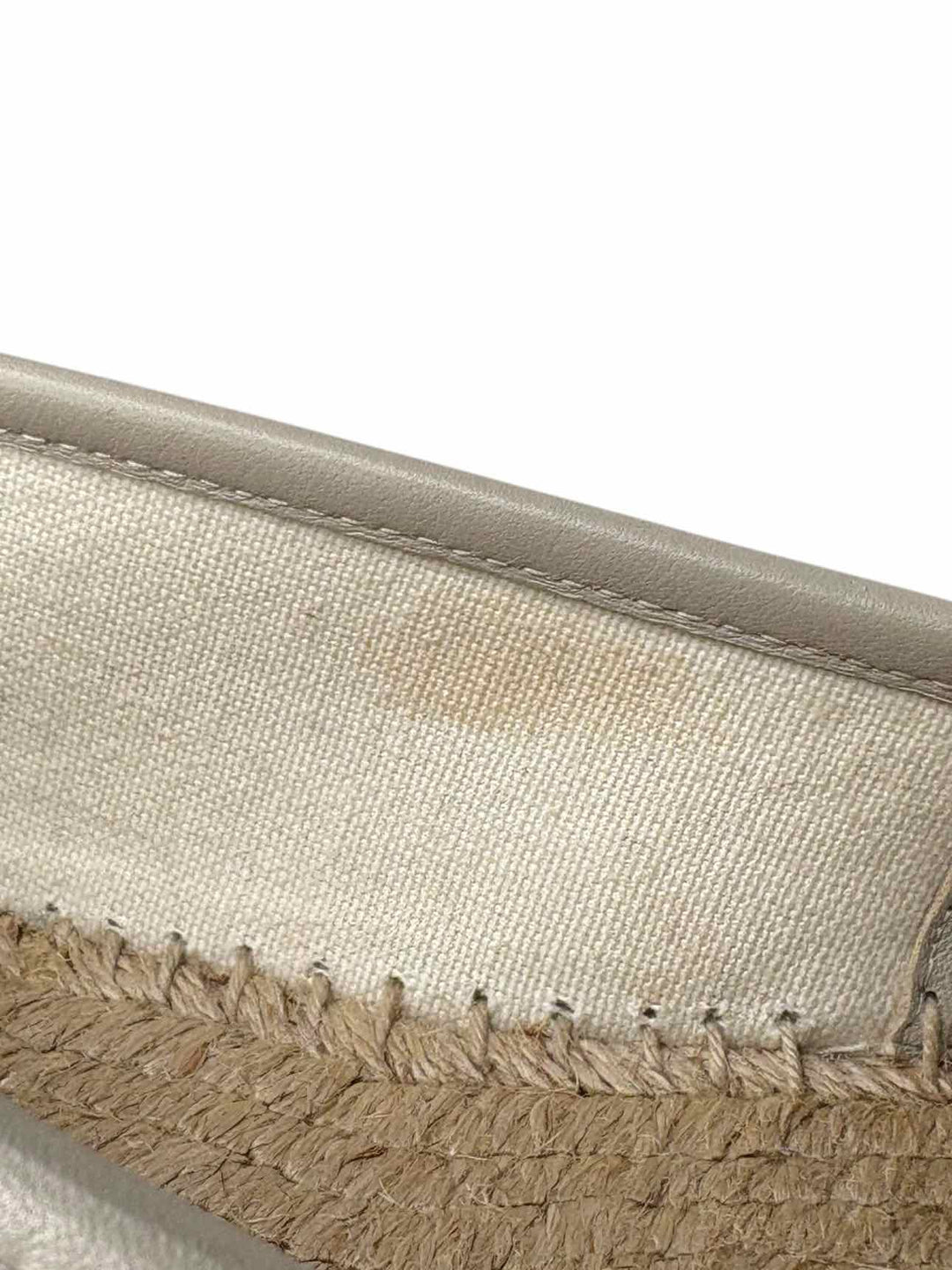 Gucci Monogram Canvas Espadrille Size 39.5 Flats