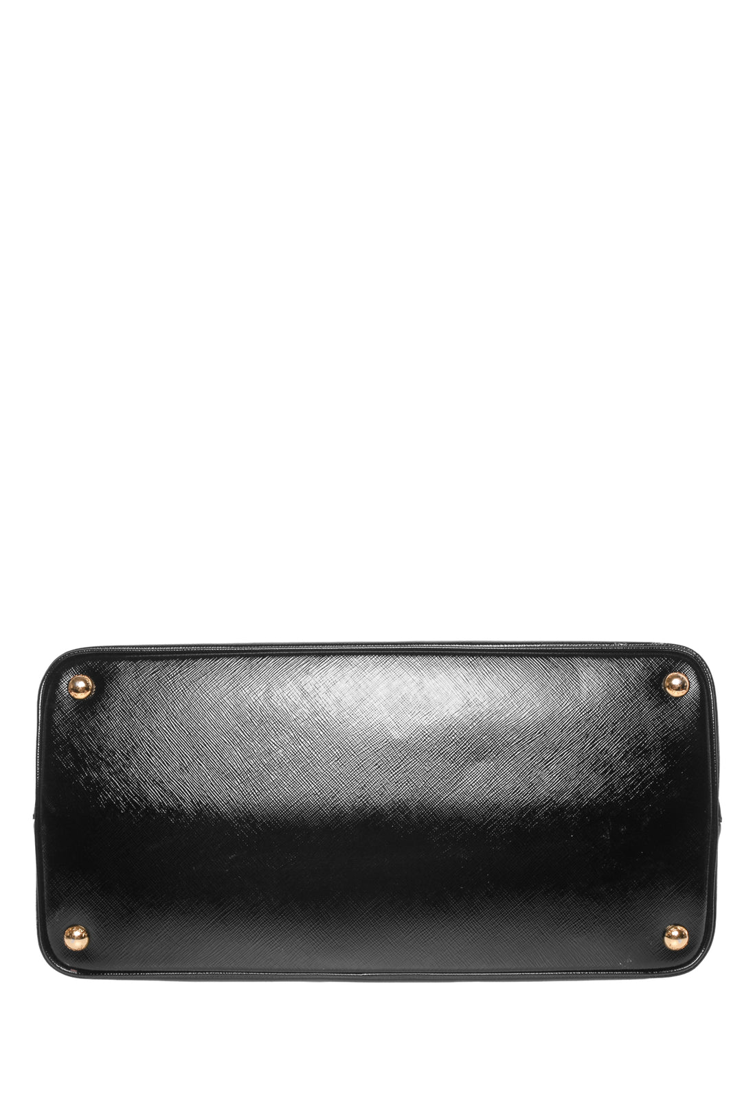 Prada Saffiano Vernice Leather Medium Double Tote