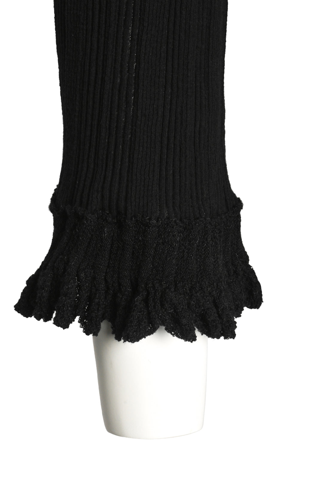 Chanel Size 36 High Neck Ruffle Blouse