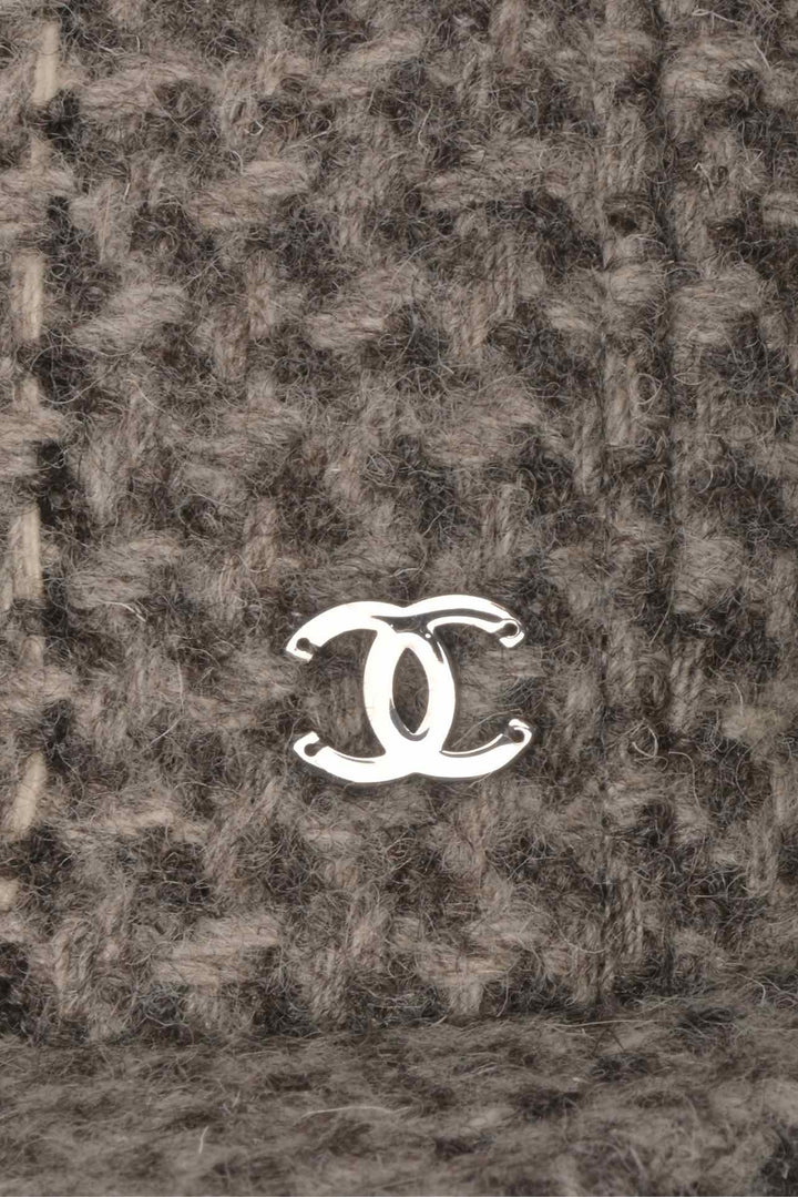 Chanel Size OS Wool Tweed Cap