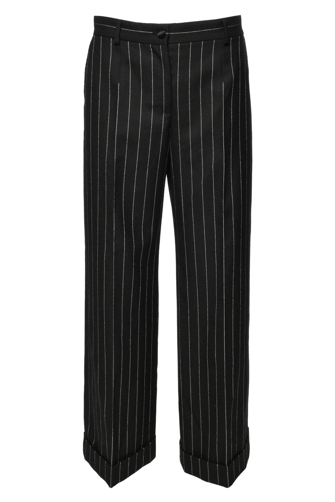 Dolce & Gabbana Size 46/42 Double Breasted Pinstripe Wool Blazer & Pant Suit