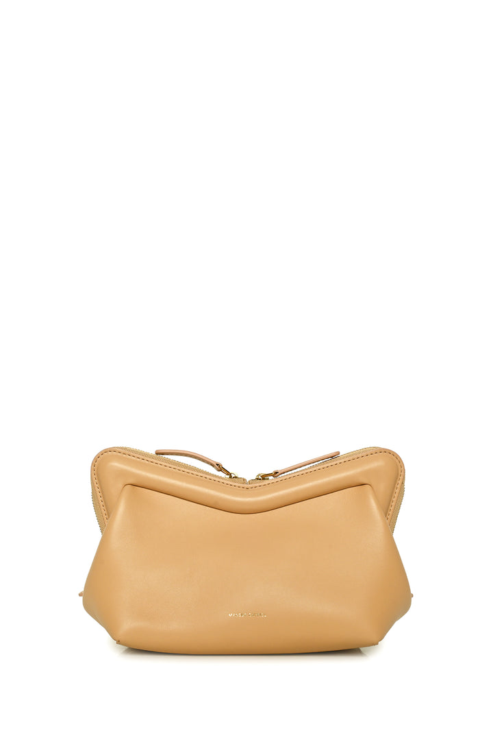Mansur Gavriel Mini M Frame Leather Crossbody Bag