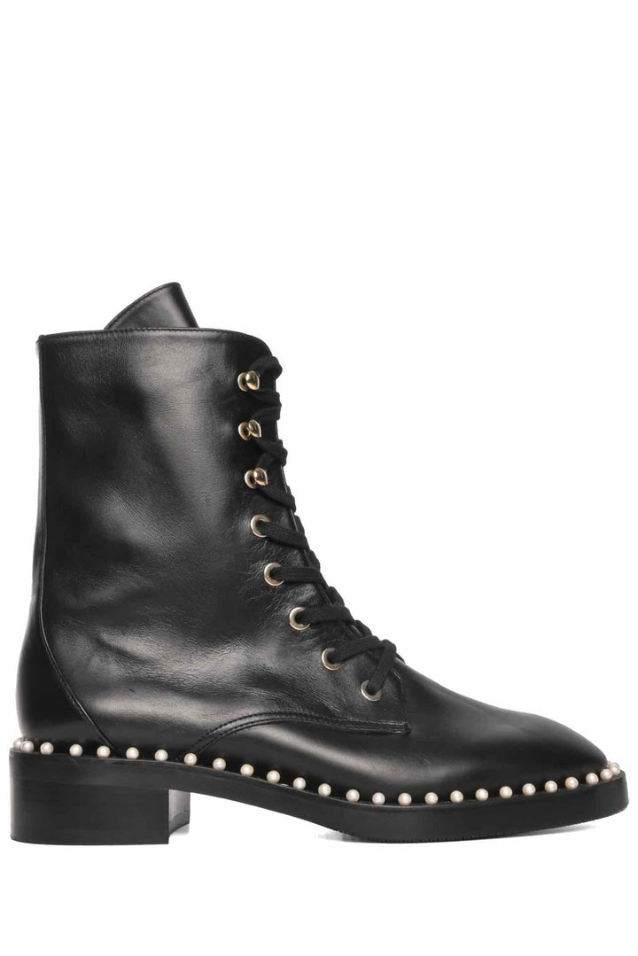 Stuart Weitzman Size 5 Sondra Faux Pearl Bootie