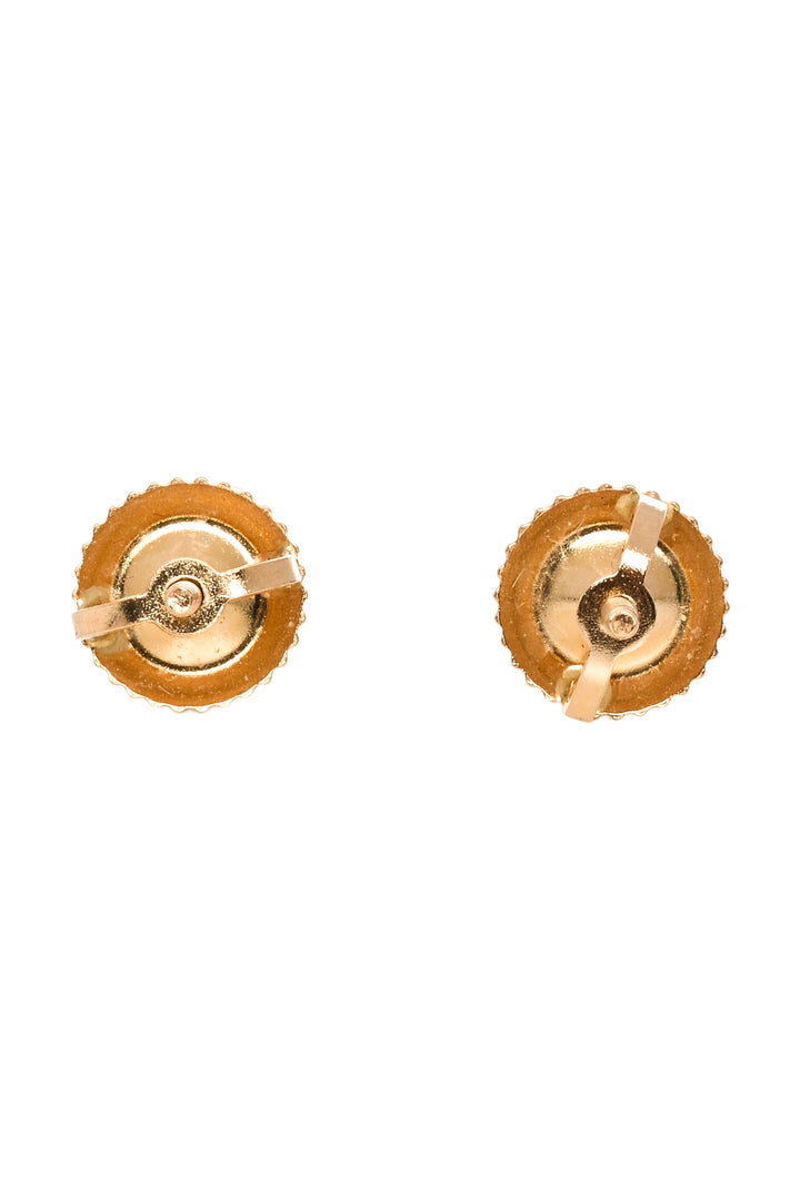 Ann Louise 14K Sunflower Diamond Stud Earrings