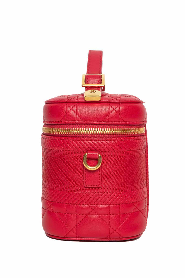 Dior Lambskin Cannage Small Diortravel Vanity Case