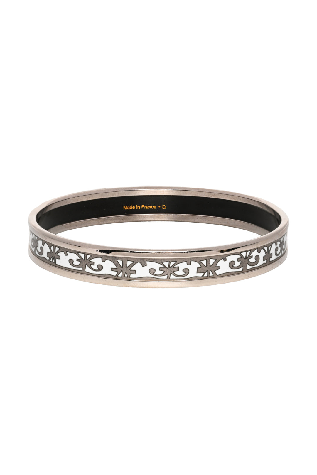 Hermes Balcons du Guadalquivir Narrow Enamel Bangle Bracelet