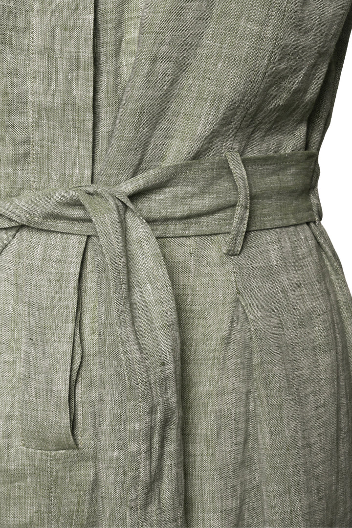 Peserico Size 42 Linen Jumpsuit
