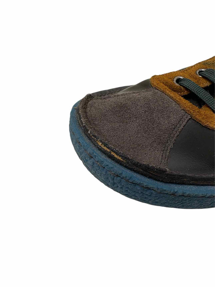 Prada Size 10 Men's Nevada Anthracite Tabac Sneakers