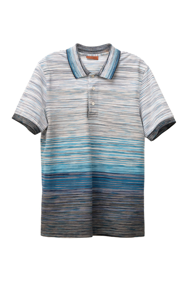 Missoni Size M Men's Striped Polo Shirt