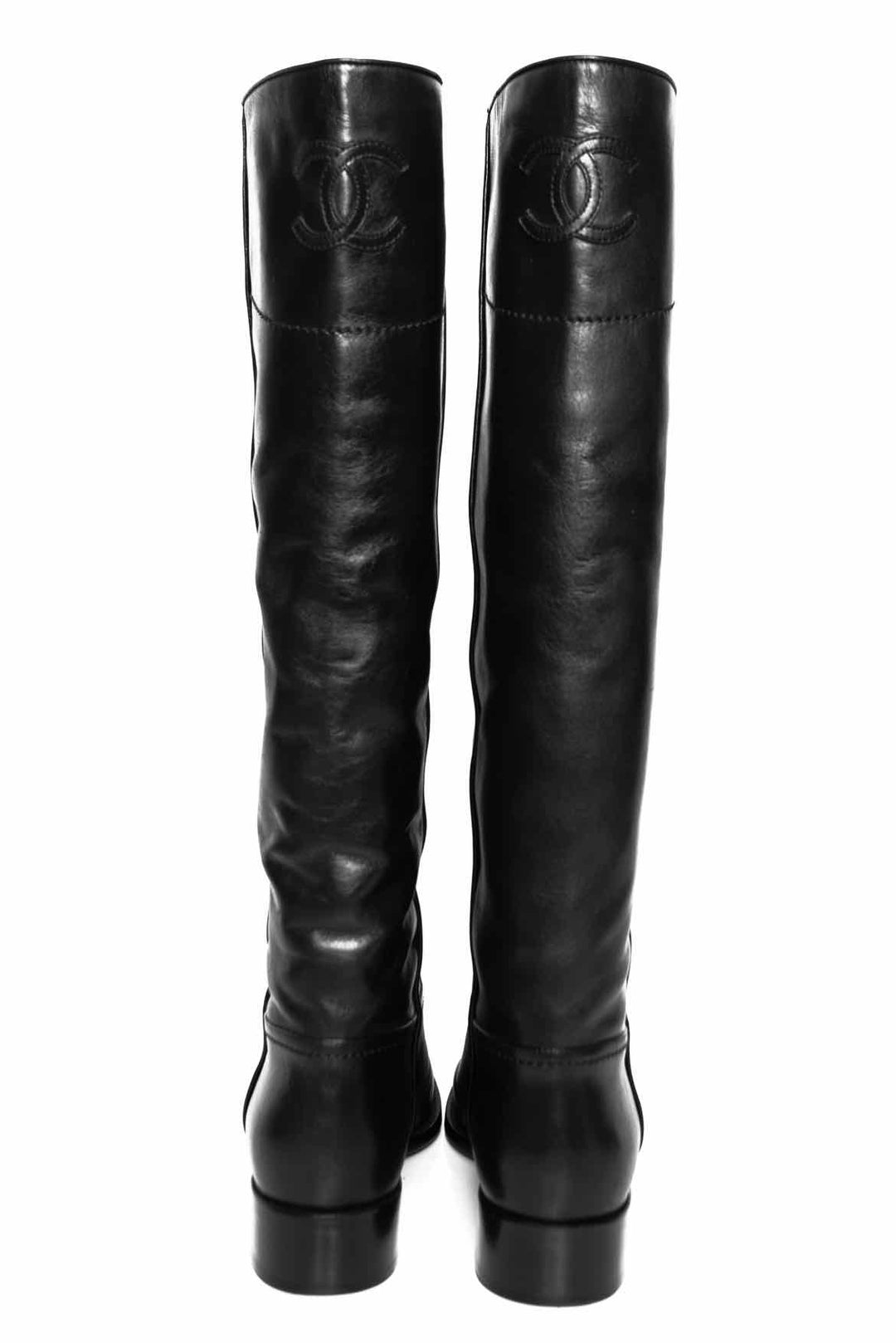 Chanel CC Size 36.5 Riding Boots