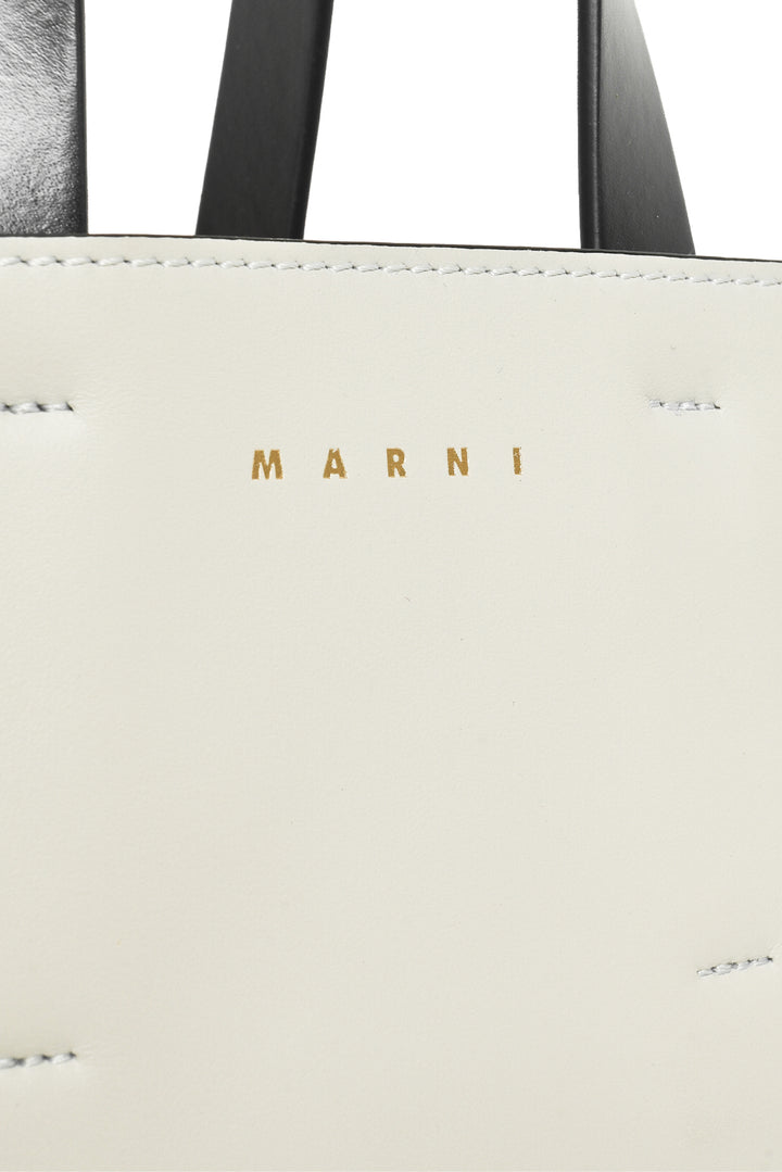 Marni Shearling Panelled Leather Museo Soft Mini Tote