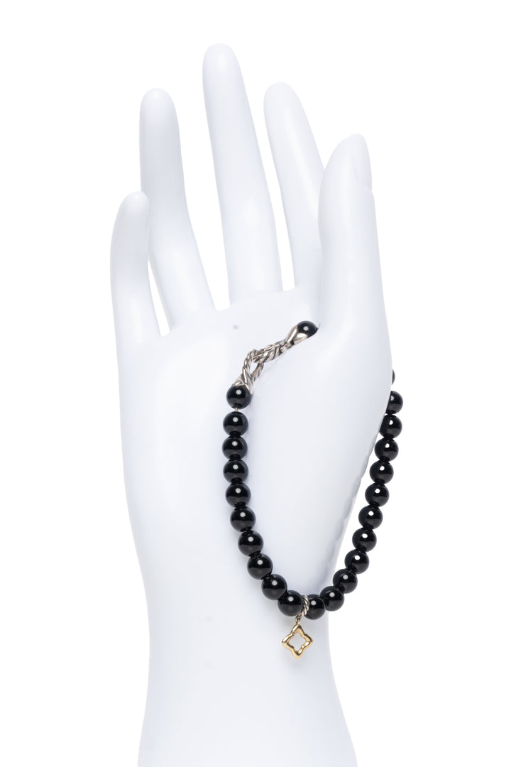 David Yurman Onyx Bead Charm Bracelet