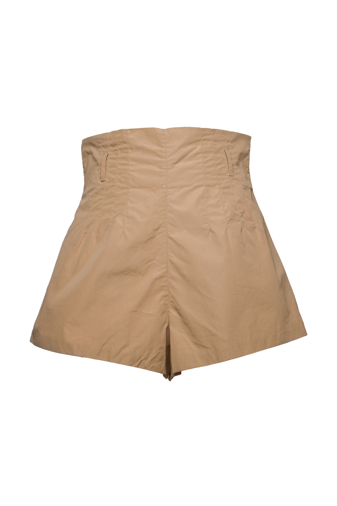 Prada Size 0 2023 Pleated High-Waist Shorts
