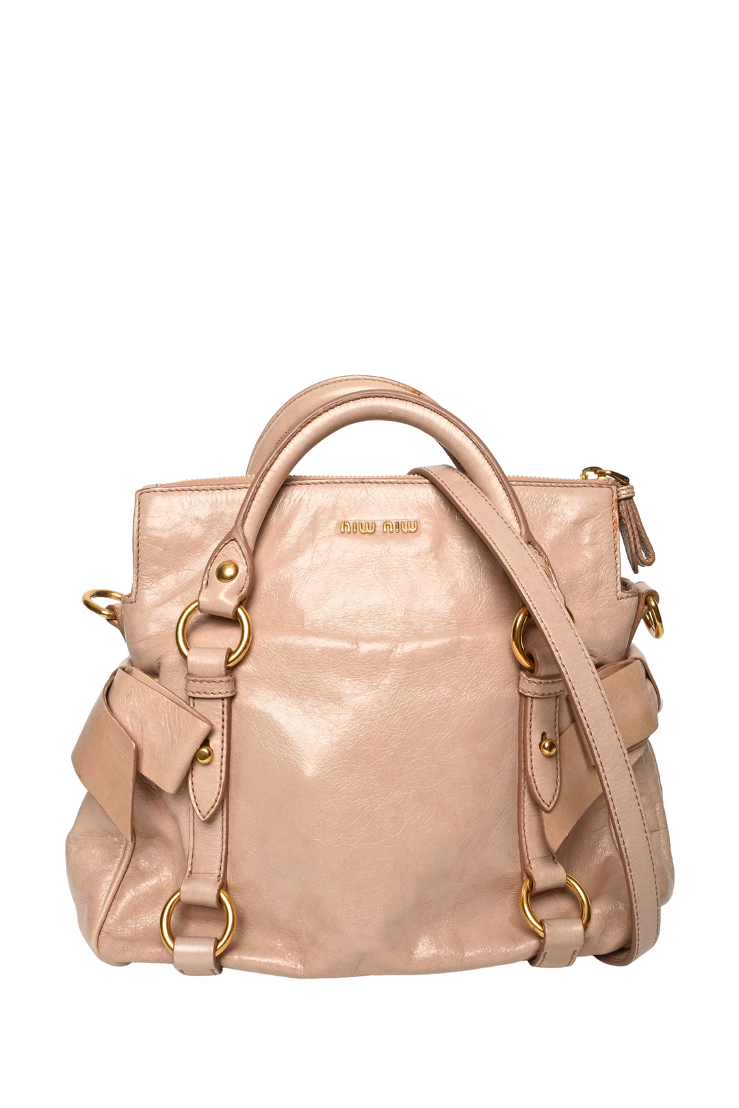 Miu Miu Vitello Lux Bow Bag