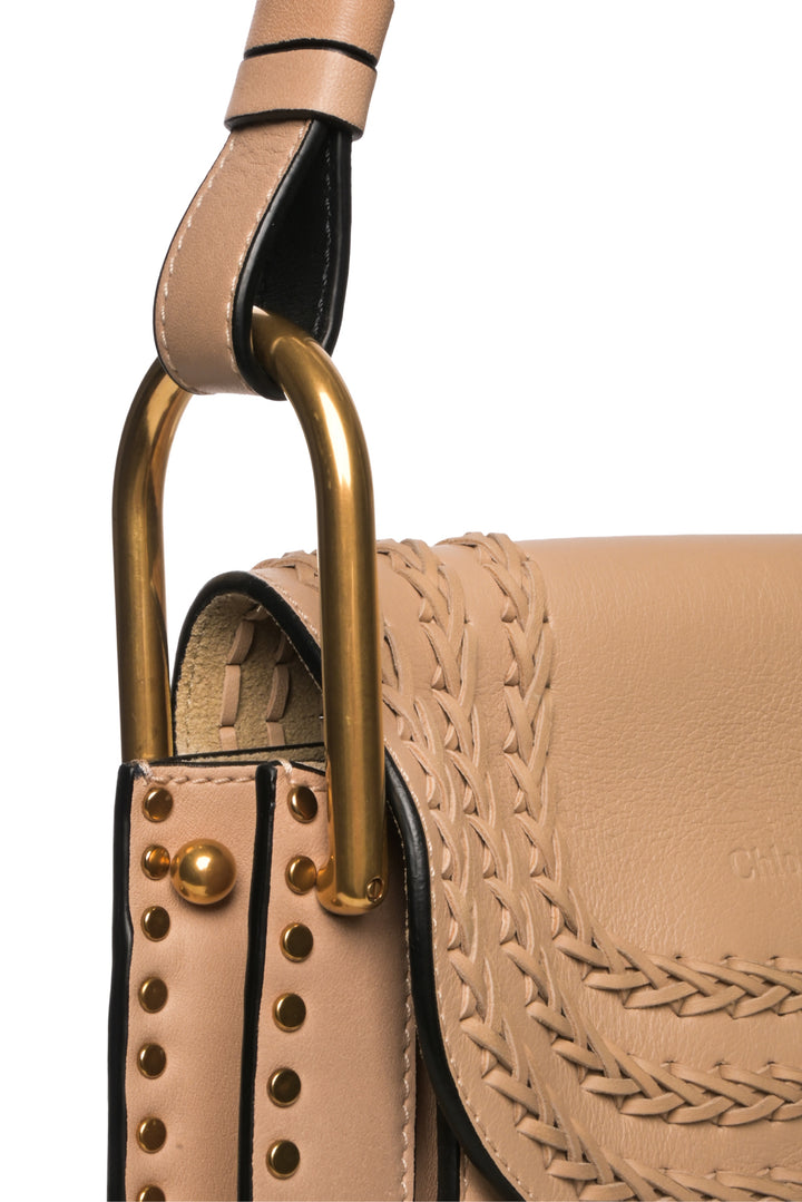 Chloe Braided Leather Hudson Crossbody