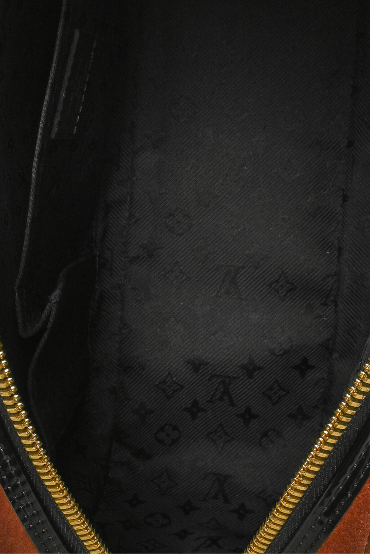 Louis Vuitton Vintage Suede Havane Stamped Trunk PM Purse