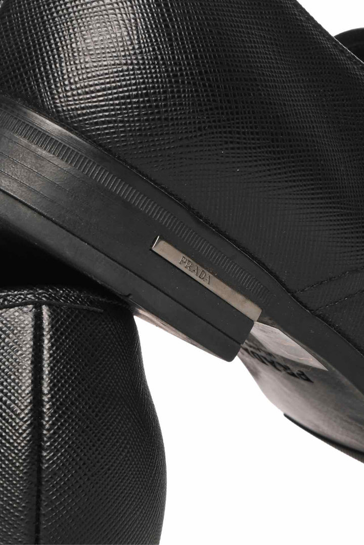 Mens Shoe Size 6 Prada Men's Saffiano Leather Lace-Up Oxford Shoes