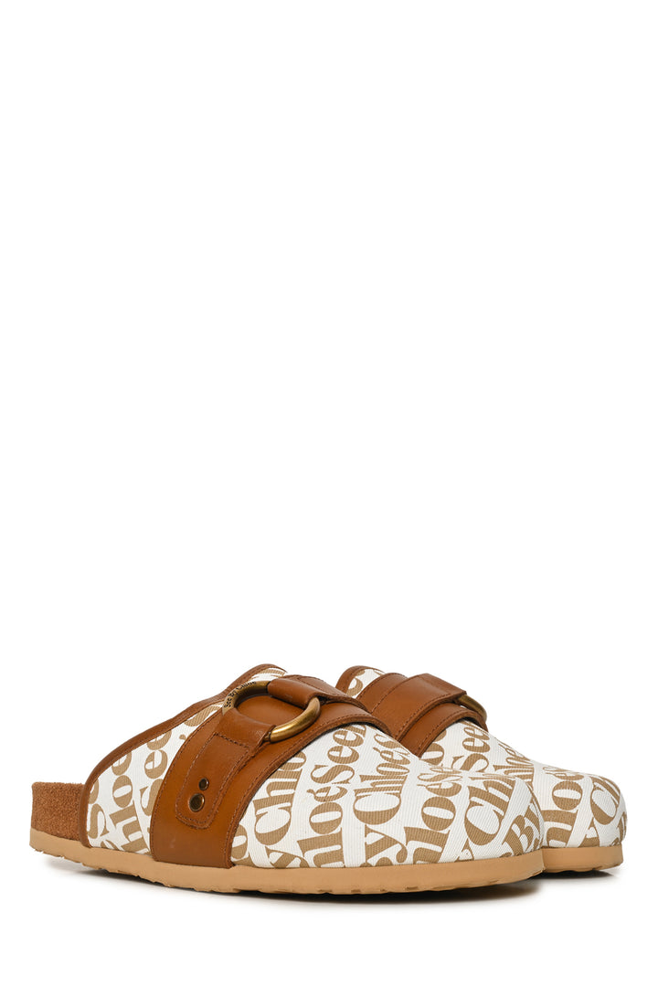 See by Chloe Size 36 Monogram Canvas Gema Mules