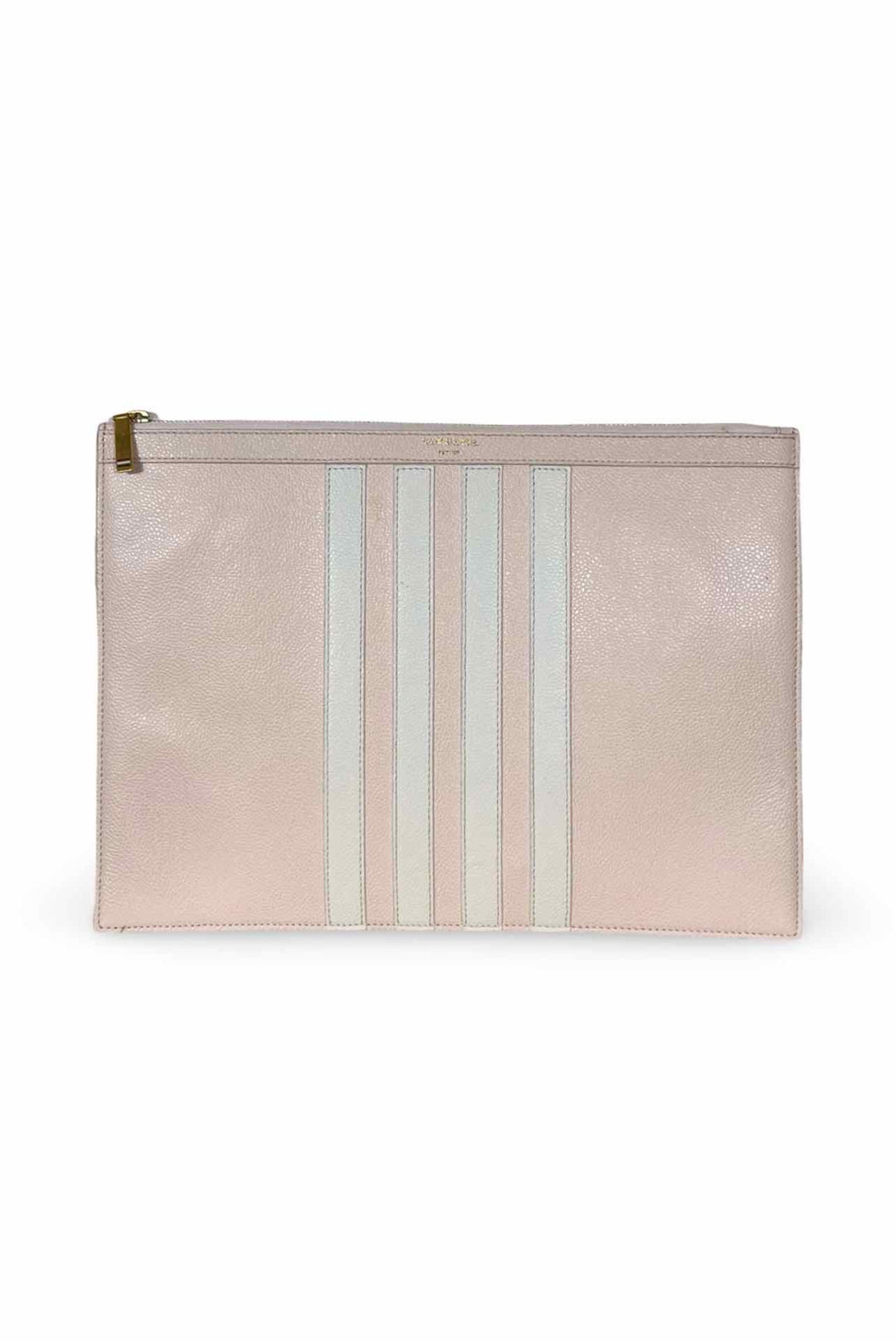 Thom Browne Grosgrain-Loop Trim Calf Leather Clutch