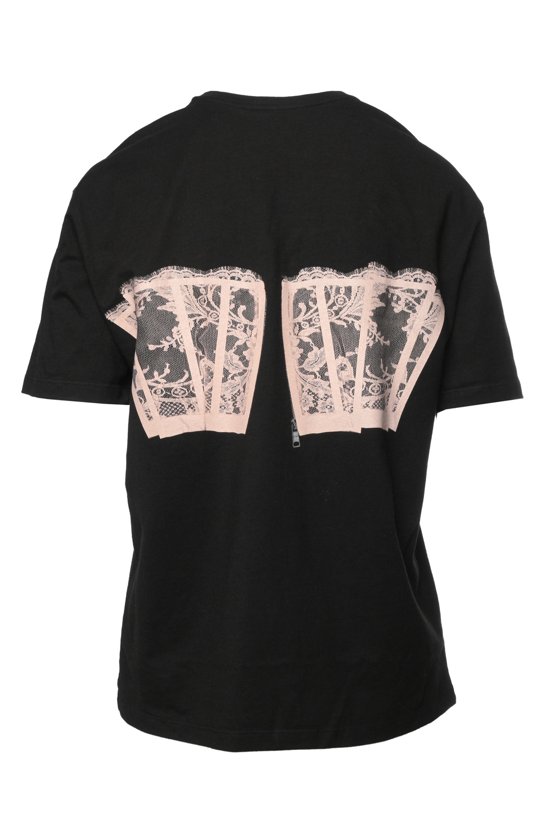 Alexander Mcqueen Size 38 2022 Lace Corset Graphic T-Shirt