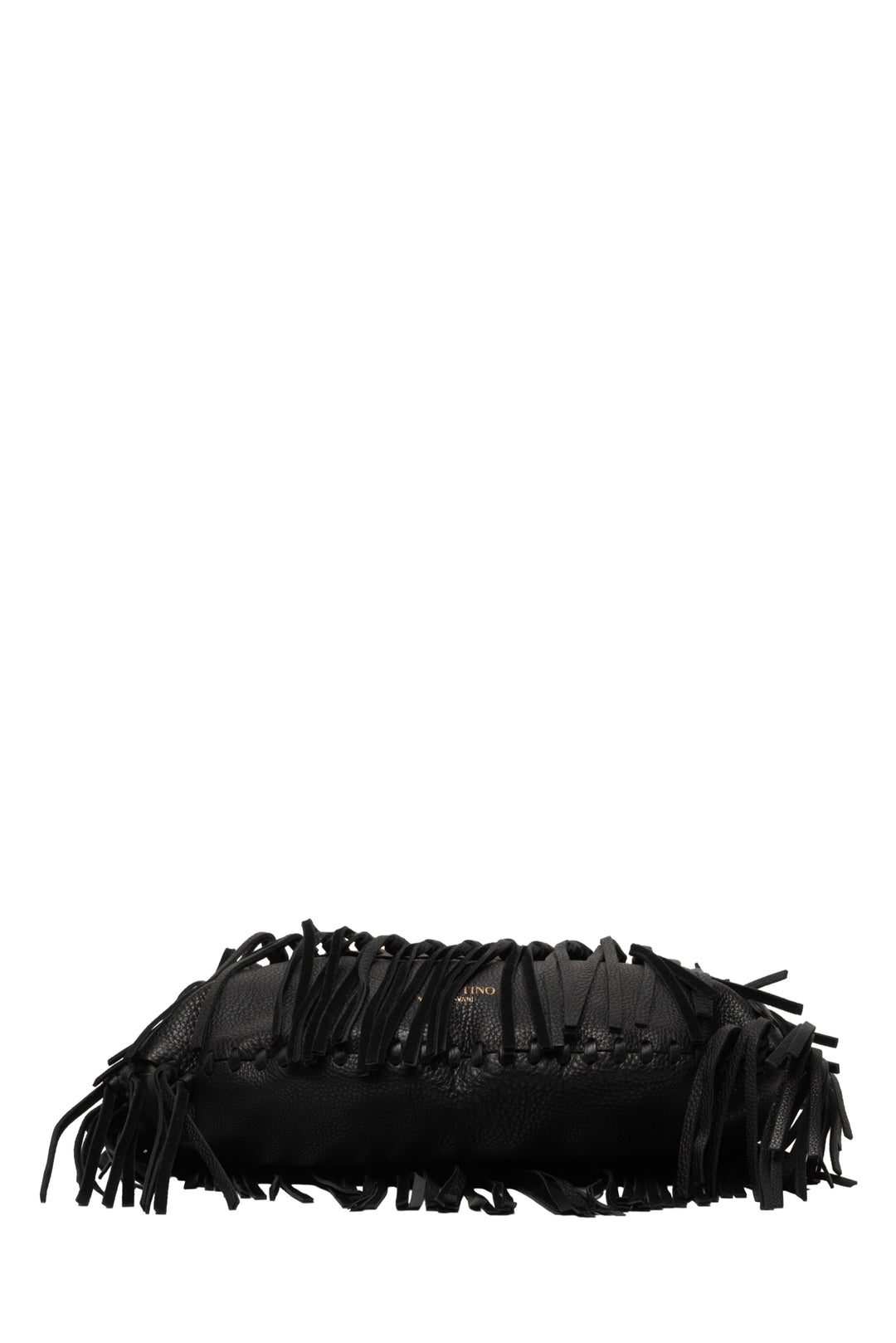 Valentino C Rockee Studded Fringe Hobo Bag